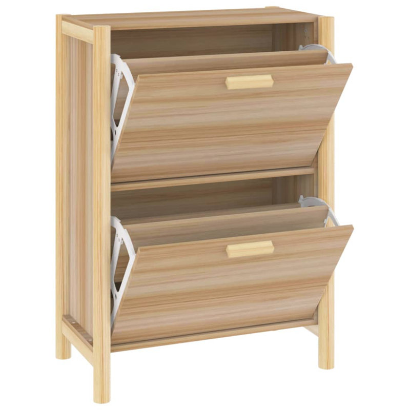 12 Pair Shoe Storage Cabinet, Brown