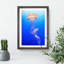 Orange Jellyfish in Abstract - Picture Frame Painting Print-55581235-55581240