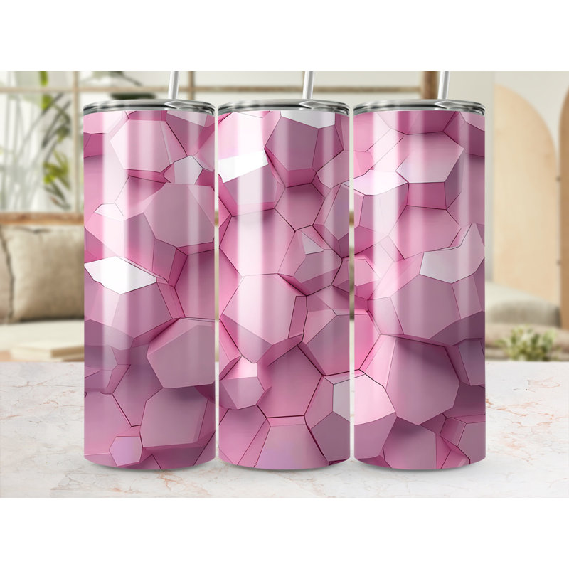 Choose Handmade Tumblers 591ml Vacuum Insulated Stainless Steel (18/8) Travel Tumbler with Straw