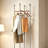Modern Coat Rack with Storage Basket-129453543
