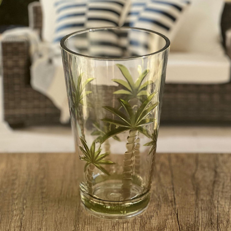 Verres en acrylique Palm Tree Design, 20 fl oz