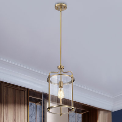 Luminaire suspendu de style lanterne à 1 lumière Neven