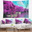 Tapisserie de polyester magnifique rangée de fleurs de cerises avec accessoires suspendus inclus-28489602