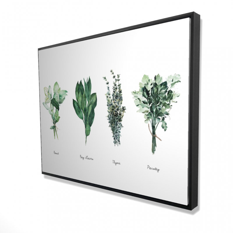 Fine Herbs Print On Canvas