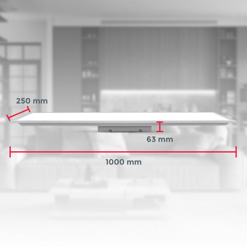 LED Ceiling Panel 1-Light Arijus, 100 cm