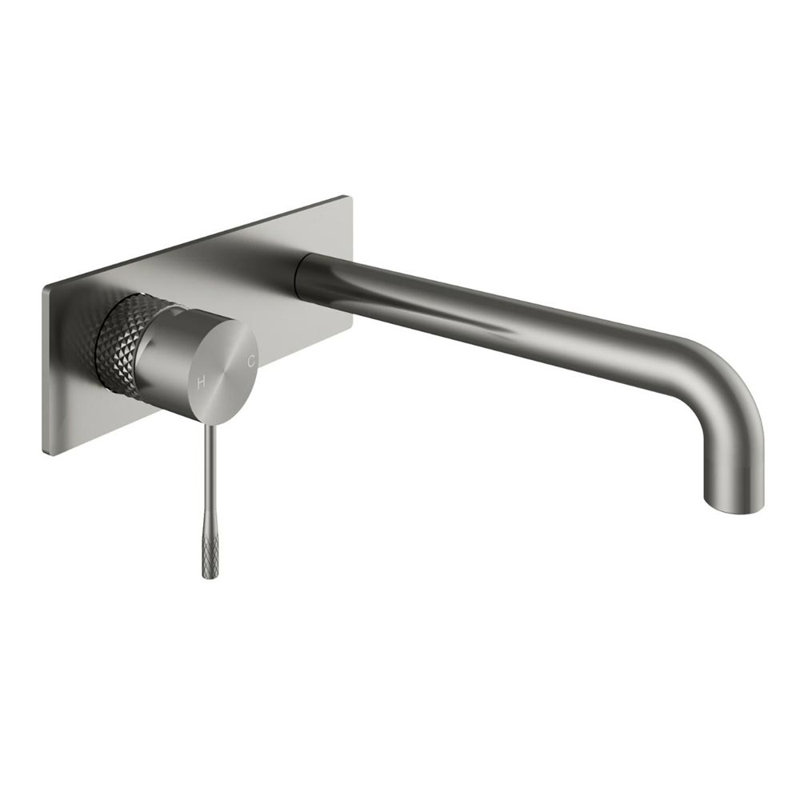 Wall Tub Spout Bath Filler, Gun Metal