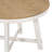 Farmhouse Round Extendable Dining Table With 16" Leaf Wood Kitchen Table