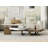 Italian Minimalist Irregular  3-set resistant Nesting Coffee Tables-87575047