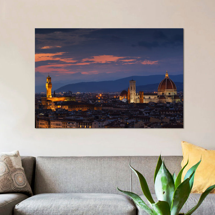 « firenze », reproduction de photo sur toile, H 8 po x l 12 po x P 0,75 po, Pas de tapis, Toile tendue