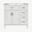 36-Inch Bathroom Vanity With Resin Sink, Modern Bathroom Cabinet, Featuring Two Soft Close Doors And Four Drawers-429741616