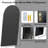 Arched Full Length Mirror with Stand, Aluminum Alloy Frame Floor Full Body Mirror-678386814-678386813