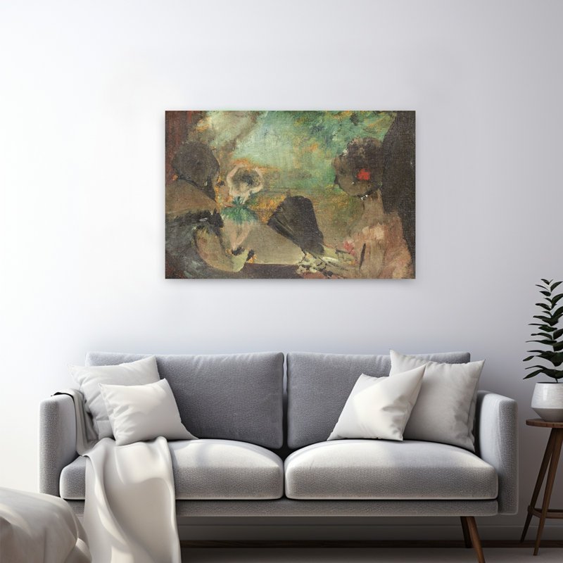 La Loge, vers 1883. Estampe d'art mural abstrait et contemporain impressionniste., H 32 po x l 48 po