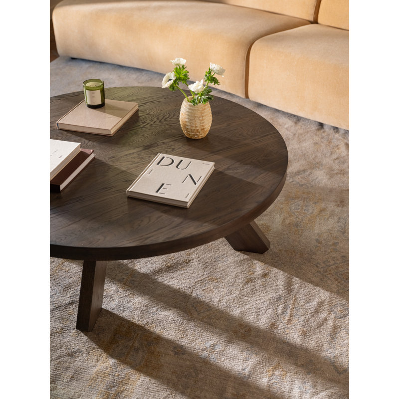 Alden Coffee Table Cool Brown, Dark Brown Wood