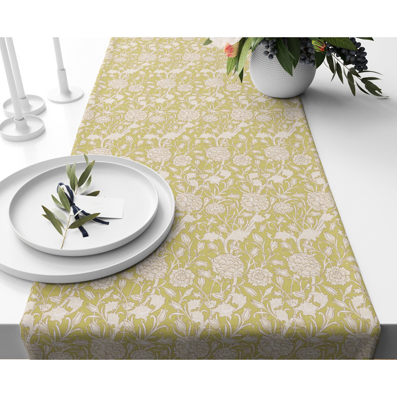 Tulip Wild Yellow - William Morris Table Runner