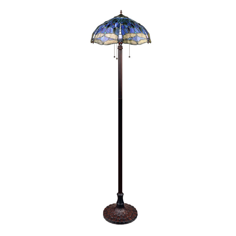 Makhaila 64.76'' Dark Bronze Traditional Floor Lamp