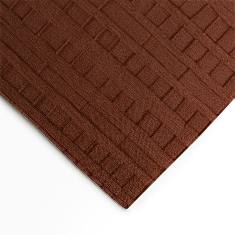Trellis Brown Indoor and Outdoor Area Rug, Rectangle 5' x 7'