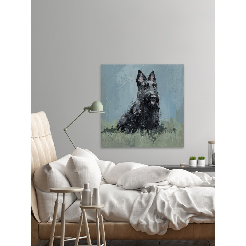 Guard Dog - Wrapped Canvas Painting, 30 cm H x 30 cm W