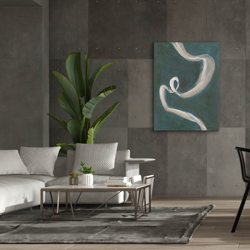 «Fluidité Duet 1» par Danhui Nai, art mural sur toile, H 54 po x l 40 po