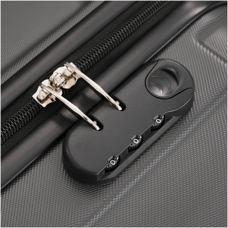 Ensembles de bagages Hardshell 6 pièces avec 2 sacs, valise de transport avec poignée et roues pivotantes doubles verrouillables, bagages légers de 16 po + 20 po + 24 po + 28 po