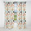 Rideau occultant en velours pastel scandinave géométrique pastel II - 1 panneaux-107547151