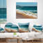 Coussin décoratif à imprimé plage bleue idéale en été - Plage bleue idéale-29342073-89819889