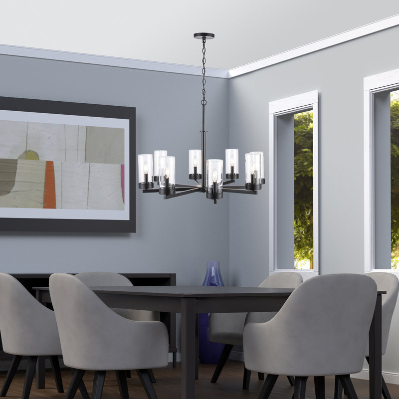 Lustre classique à 8 lumières avec abat-jour Oralla