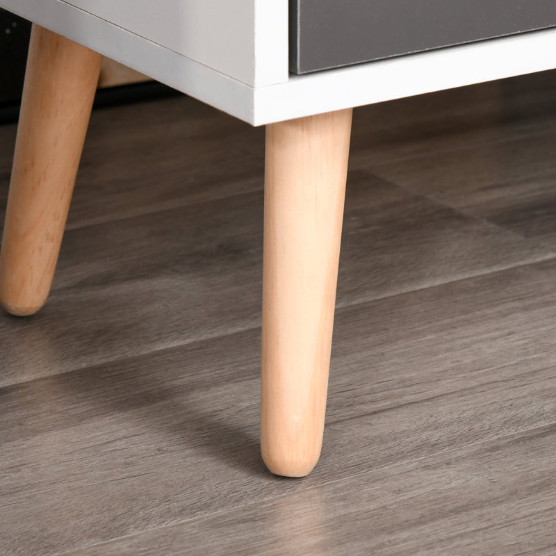90cm Sideboard, White/Grey