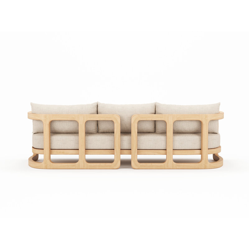 Muse Outdoor 3 - Seat Patio Sofa, Light Gray