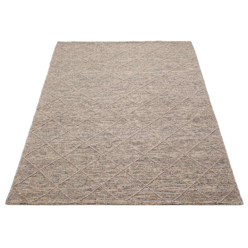 Tapis brun nouvel âge en laine 5 pi 10 po x 8 pi 10 po Iagulli
