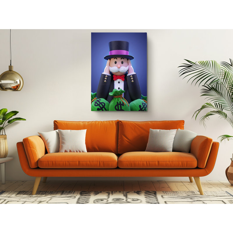 «Mr. Monopoly Deaf», reproduction sur toile, H 30 po x l 20 po