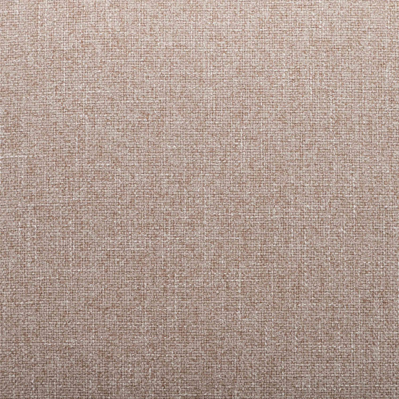 Borowski Upholstered Ottoman, Dark Brown, Beige