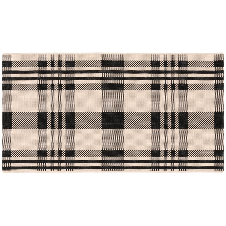Andish Plaid Indoor / Outdoor Area Rug