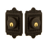 Nostalgic Warehouse Egg & Dart Plate Double Cylinder Deadbolt
