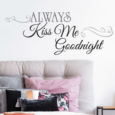 Ensemble de 11 décalcomanie murale always Kiss me Goodnight