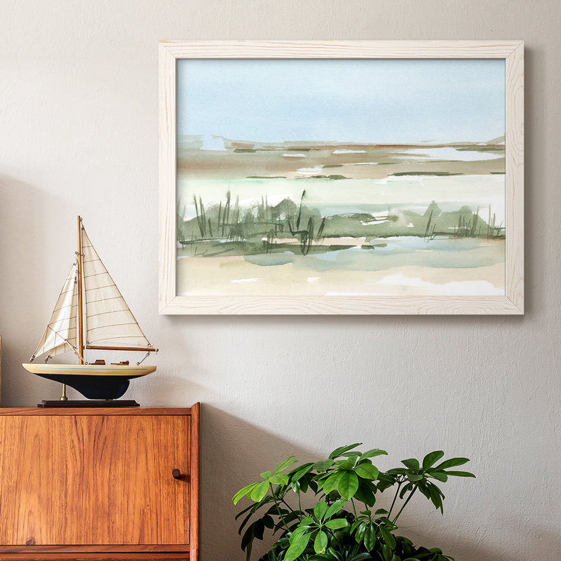 Peaceful Lowland I, peinture sur toile encadrée, Blanc, H 14 po x l 20 po x P 1,5 po
