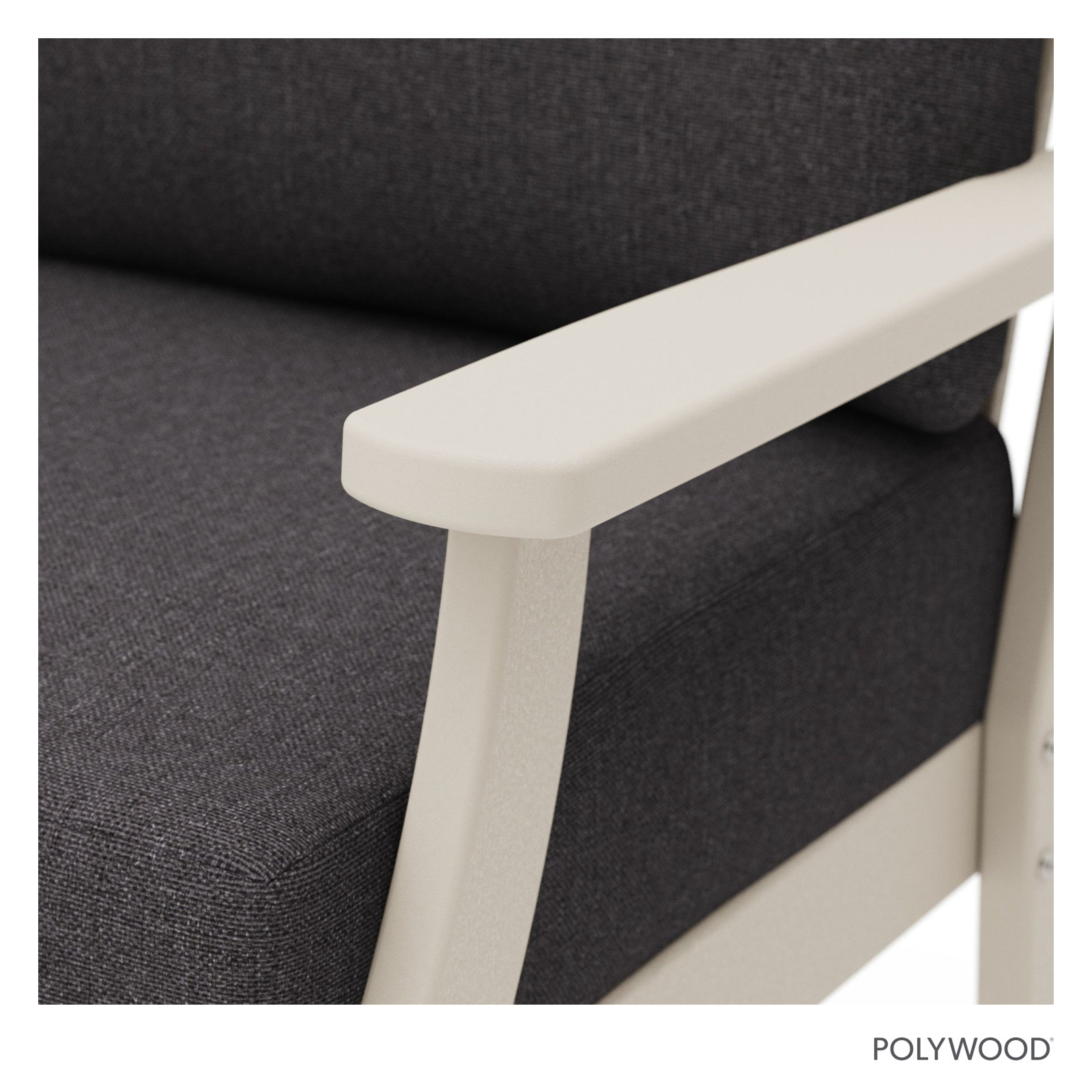 Braxton Deep Seating Sofa, Sand, Ash Charcoal