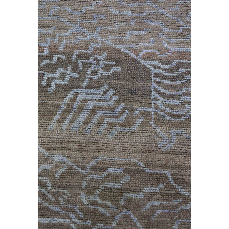 Tapis unique en laine 8 pi 3 po x 10 pi 6 po Silk Treasures
