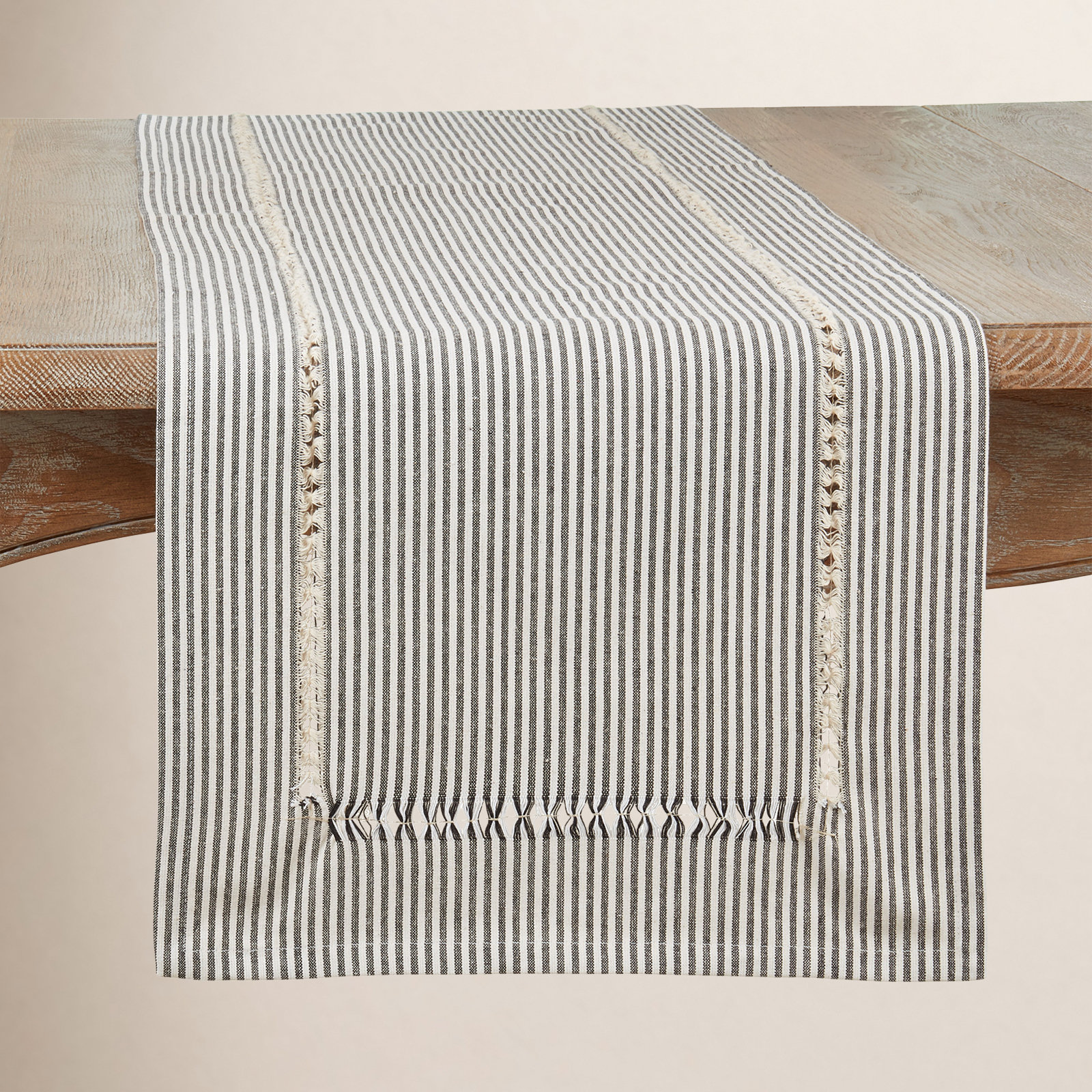 Jaylin Collection Striped Table Runnner, 108" x 16"