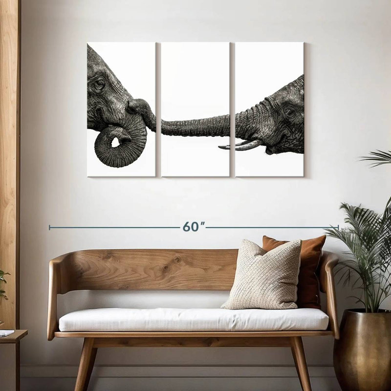 Elephant Hello, 28" H x 45" W