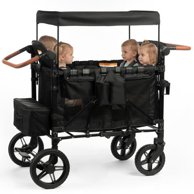 JML004 Four-seater Baby Stroller, Black. Stroller dimensions: 91x57x101cm