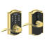 Schlage Touch Keyless Touchscreen Lever with Camelot Trim and Accent Lever-22335835