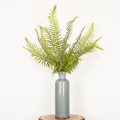 22" Artificial Greenery Fern Foliage Branch, Farmhouse Long Stem For Wedding Party Home Office Table Centerpiece Shelf Decorations