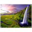 Impression de cascade de l'Irlande - art mural paysage irlandais - cascade de l'île émeraude affiche - œuvre d'art de la nature scénique - décor d'Irlande de voyage - suspension de cascade verte luxuriante - impression d'art de décoration de maison -1858885340-1858885341