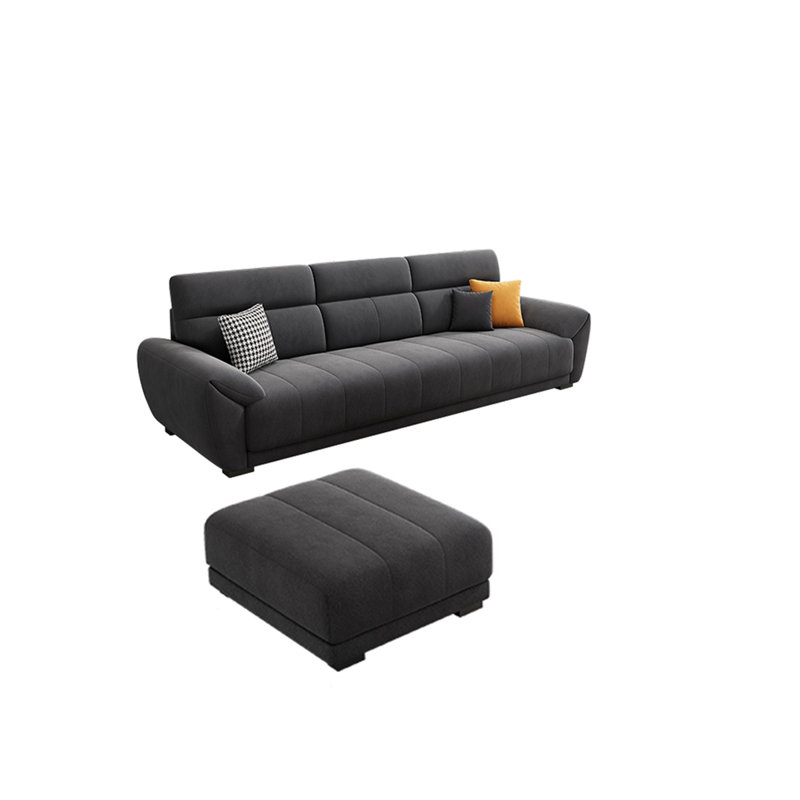 Simple piano keys fabric sofa set