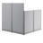 Office In An Hour L-Shaped 1 Person Cubicle with Cable Management-98788178