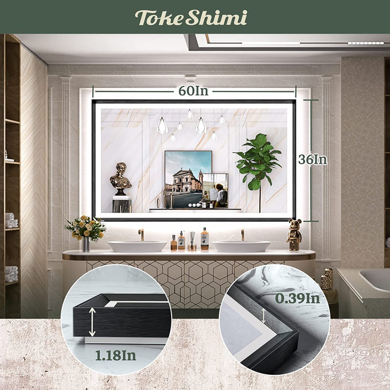 Flat Wall Mirror, 36" x 60"