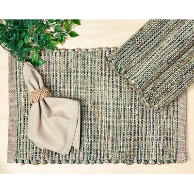 Sonya Jute Gingham Rectangle Placemat