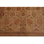 Tapis botanique traditionnel en laine noué à la main beige de 8 pi 9 po x 11 pi 8 po 250 KPSI