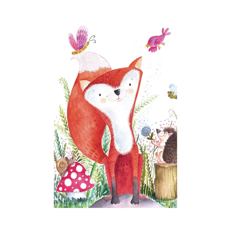 Forest Pals I by Larisa Hernandez - Wrapped Canvas Print, 66.04cm H x 66.04cm W x 1.905cm D