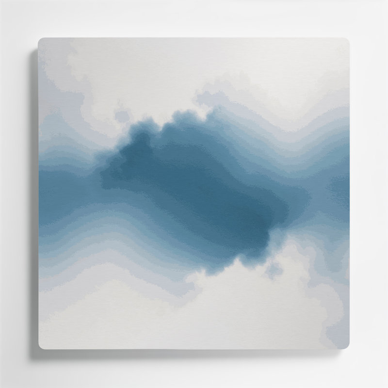 Minimalisme 92, art mural gris en métal, H 8 po x l 8 po